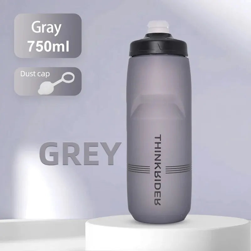 ThinkRider 620ml/750ml Bicycle Bottle MTB Road Bike Water Bottle Outdoor Sports Plastic Portable Large Capacity Drink Cycling Quick Pick Grocers