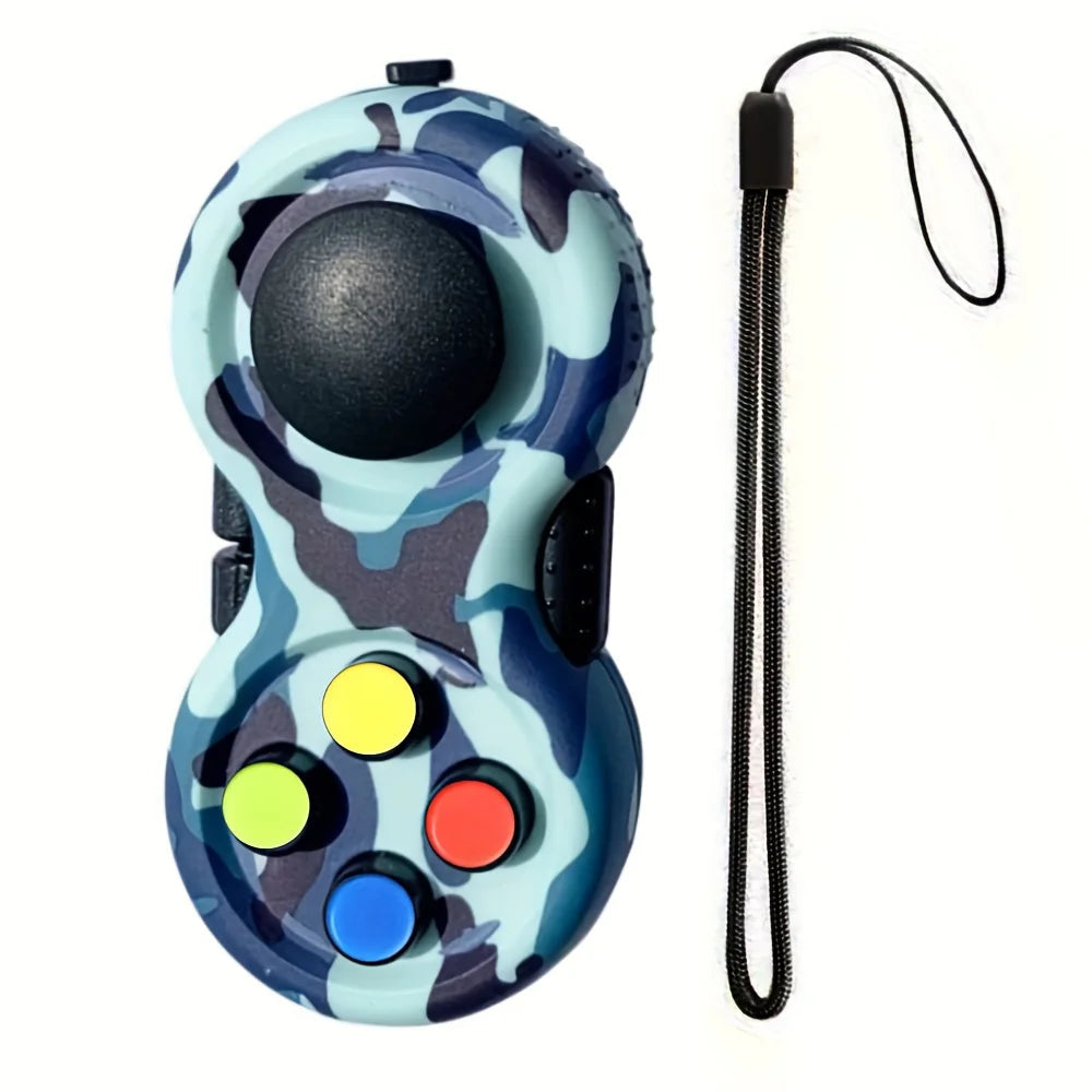 Fidget Pad with 8 Fidget Functions, Fidget Controller Stress Reducer, Fidget Toy Cube Relieves Stress and Anxiety Toys Quick Pick Grocers
