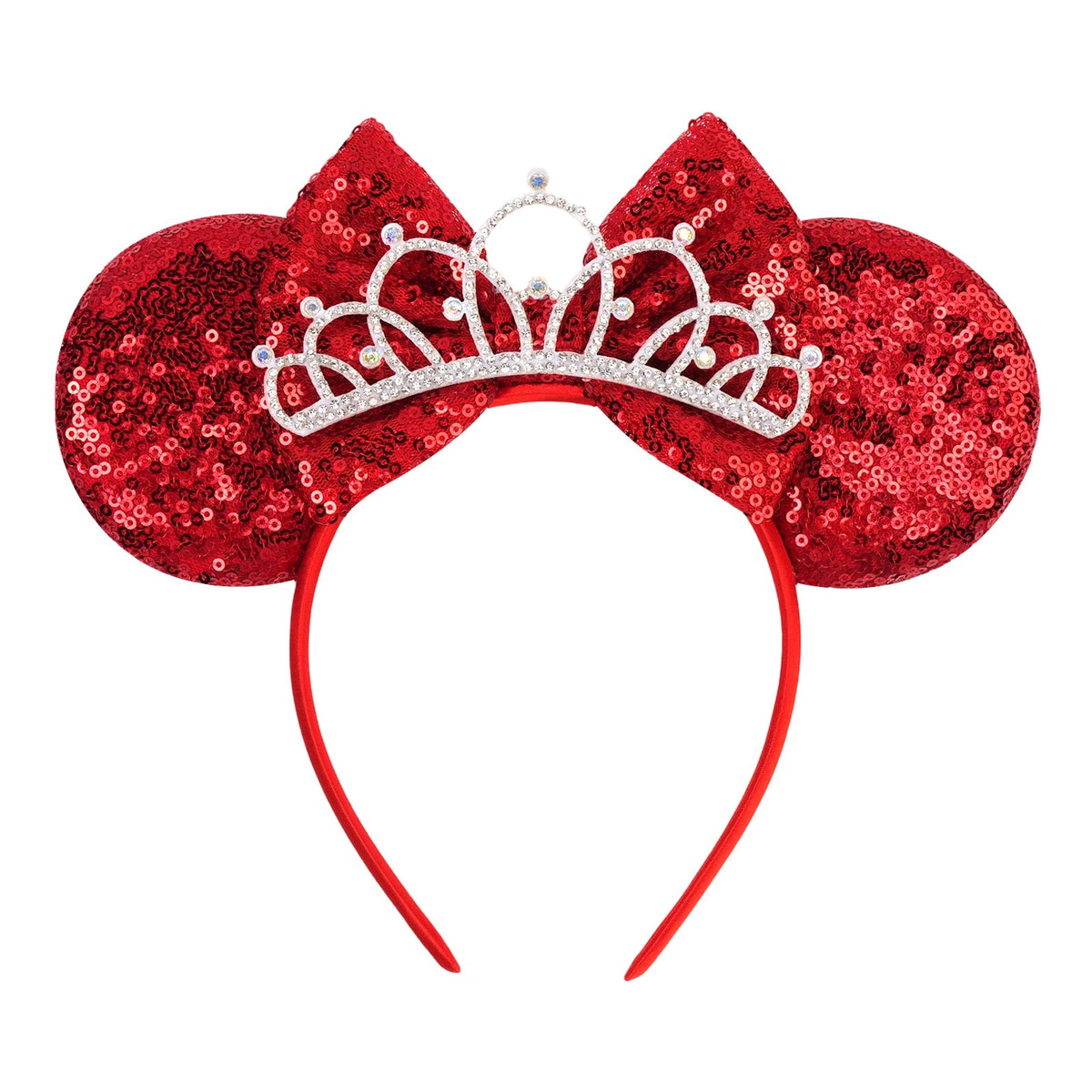 New Christmas Halloween Mouse Ears Headband Cartoon Sequin Bows Headband Birthday Party Princess Cosplay Costume For Women Adult Quick Pick Grocers