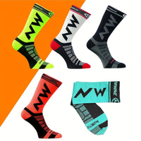 1/3/5 Pairs of Men's Mid-Calf Sports Socks, Fitness Compression Socks, Non-Slip and Breathable, High-Top Sports Socks for Men in Spring and Summer, Comfortable Mid-Calf Socks for Couples in Autumn, Suitable for Daily Activiti Quick Pick Grocers