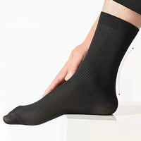 Men Ice Silk Socks Summer Spring Ultra-thin Socks Solid Business Socks Breathable Soft Socks Ankle Bamboo Fiber Socks Quick Pick Grocers