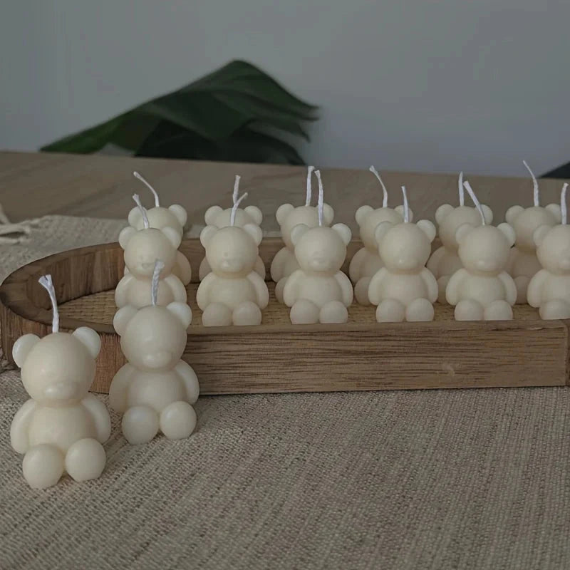 Silicone Bear Mold for Scented Candles, Soap Making and Resin Casting - Cute Animal Shape Mold for Home Decor, Aromatherapy Econic Blanks