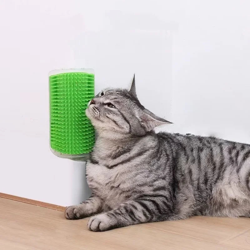 Cat Massage Tool Pet Hair Removal Massage Comb Wall Corner Self Cleaning Rubbing Brush Cats Toys Pet Beauty Supplies Econic Blanks