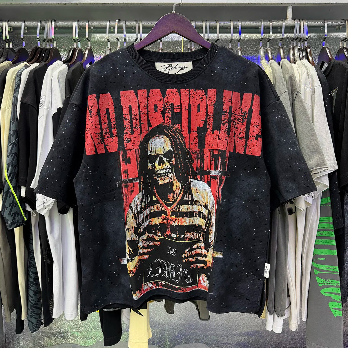 Shinning Bling Diamond Short Sleeve Cropped T-shirt for Men and Women Crew Neck Rhinestone Loose Cotton Summer Tshirts Oversized Quick Pick Grocers