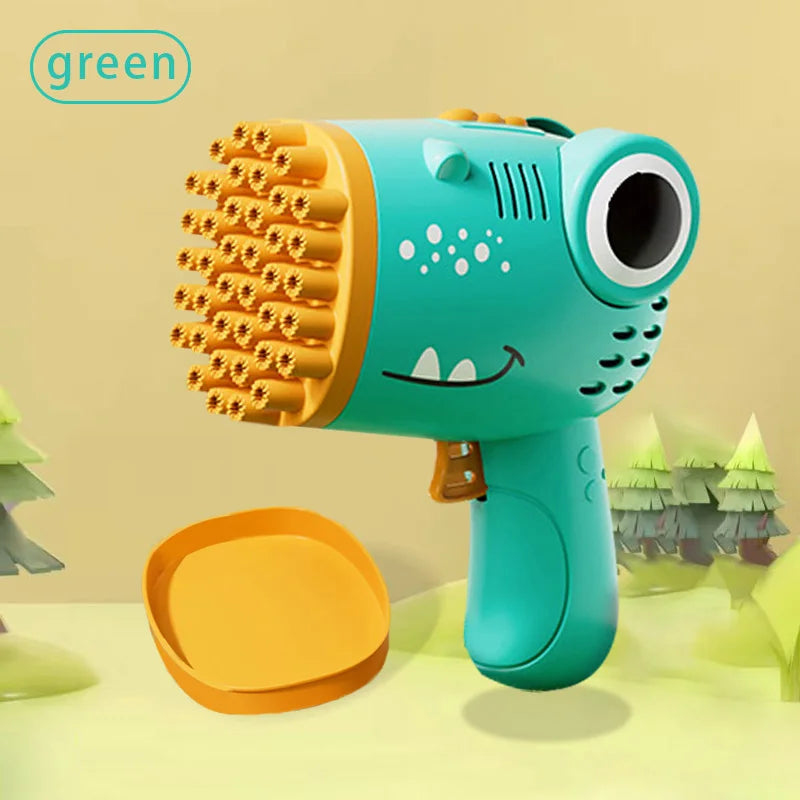 40 Hole Dinosaur Bubble Handheld Bubble Machine, Electric Bubble Gun Outdoor Wedding Party Toy(without Bubble Water) Quick Pick Grocers