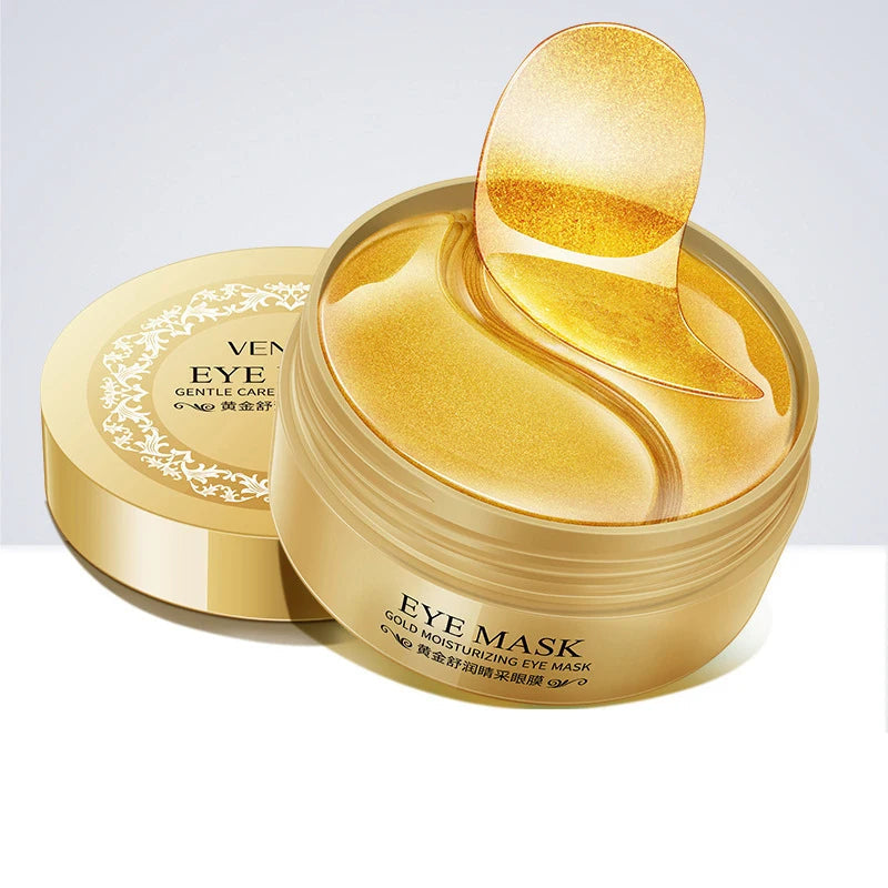 60pcs/box Gold Crystal Collagen Eye Mask Anti Dark Circles Eye Bags Firming Moisturizing Eye Patches Eyes Skin Care Products Quick Pick Grocers