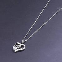 Huitan Silver Color Heart Pendant Necklace Female Anniversary Party Bright Zirconia Accessories Delicate Mom's Day Gift Jewelry Quick Pick Grocers