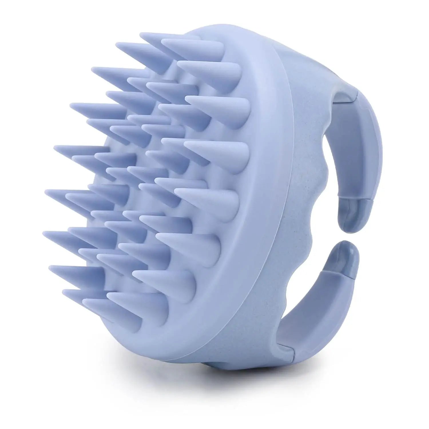 Hair Scalp Massager Shampoo Brush Hair Scrubber Washing Brush Silicone Scalp Exfoliator for Dandruff Removal- Beige Quick Pick Grocers