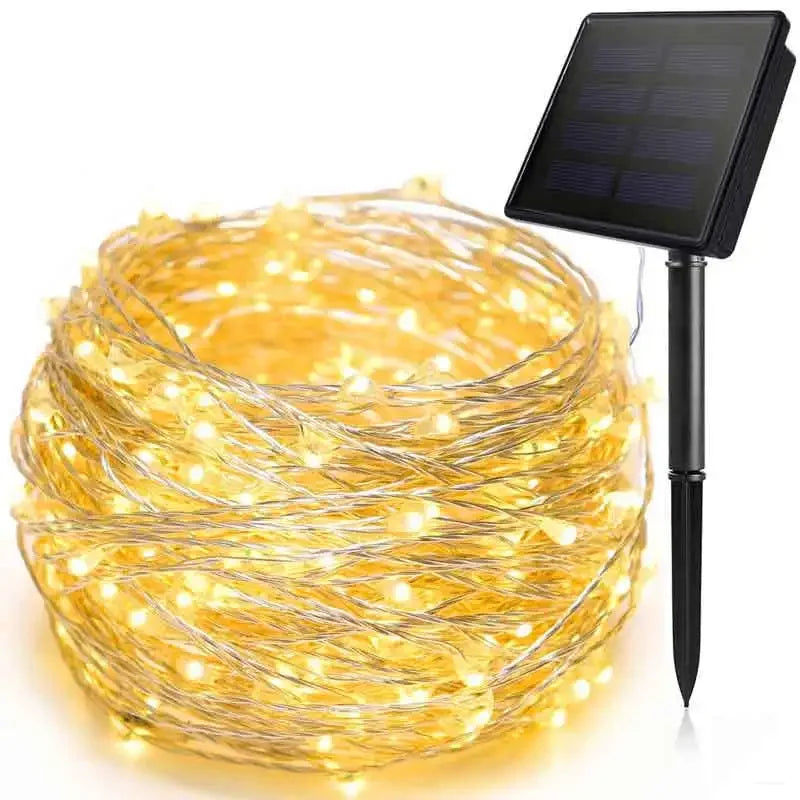 Solar LED Light Outdoor Waterproof Fairy Lights String Christmas Halloween Decoration Festoon Garden Led Lamp Party Supplies Quick Pick Grocers