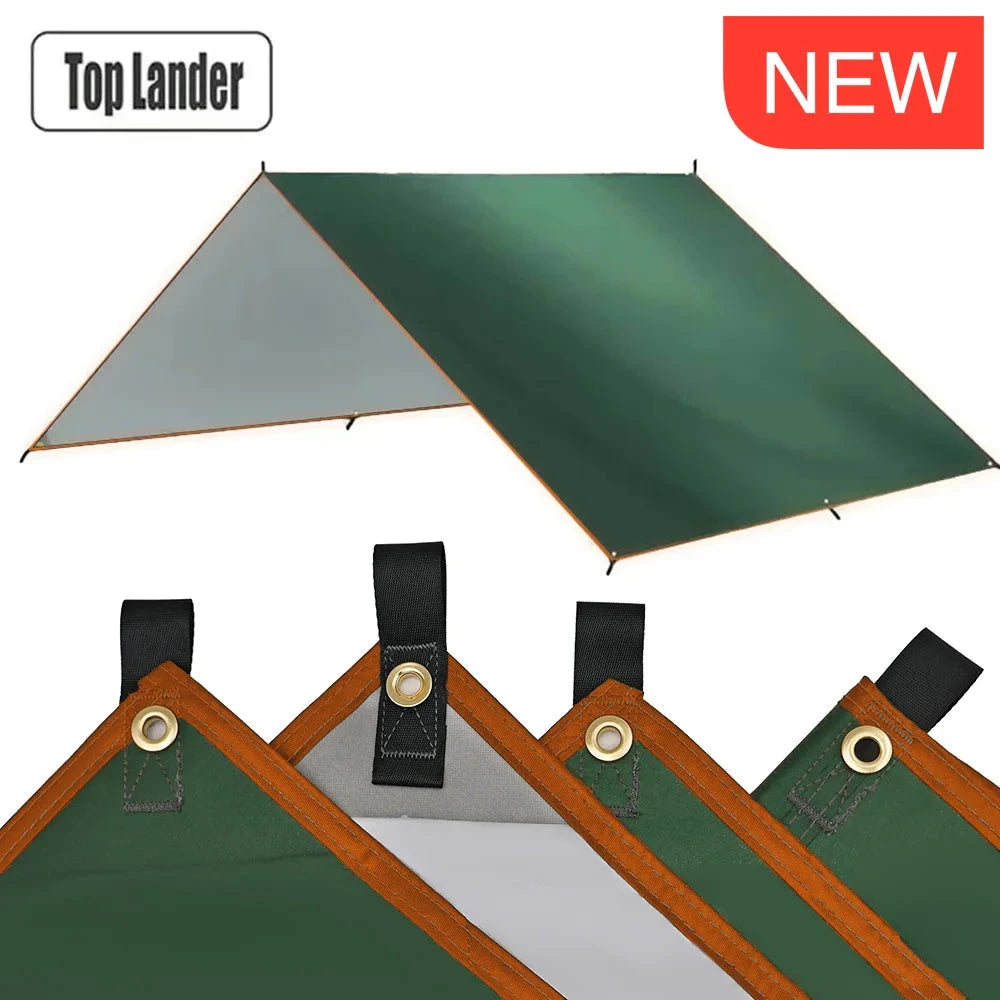 4x4m 5x3m 4x3m 3x3m Ultralight Waterproof Tarp Tent Large Camping Awning Sun Shelter Garden Canopy Outdoor Beach Shade Hiking Econic Blanks
