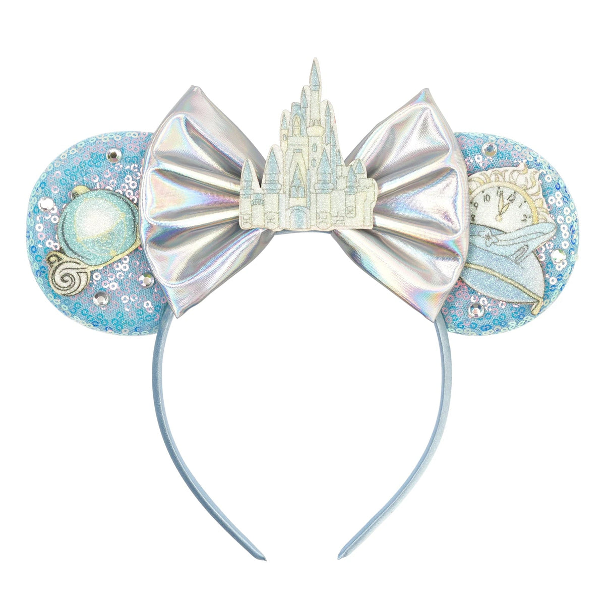 New Christmas Halloween Mouse Ears Headband Cartoon Sequin Bows Headband Birthday Party Princess Cosplay Costume For Women Adult Quick Pick Grocers