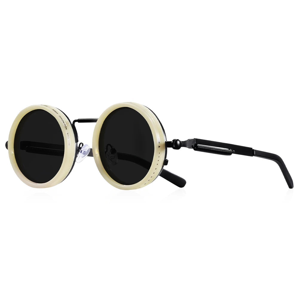 CRIXALIS Polarized Round Sunglasses ND9 Adjustable Dimming Men Women Retro Punk Men's Fishing Eyeglasses Outdoor Shades UV400 Quick Pick Grocers