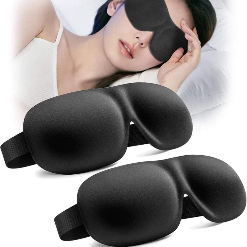 3D Sleep Mask Blindfold Sleeping Aid Soft Memory Foam Eye mask for Sleeping Travel Blockout Light Slaapmasker Eye Cover Quick Pick Grocers