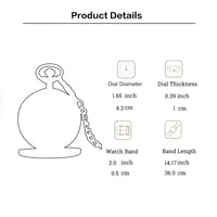 1 piece of retro fashion Halloween triangle captain retro pocket watch creative necklace watch pocket watch Quick Pick Grocers