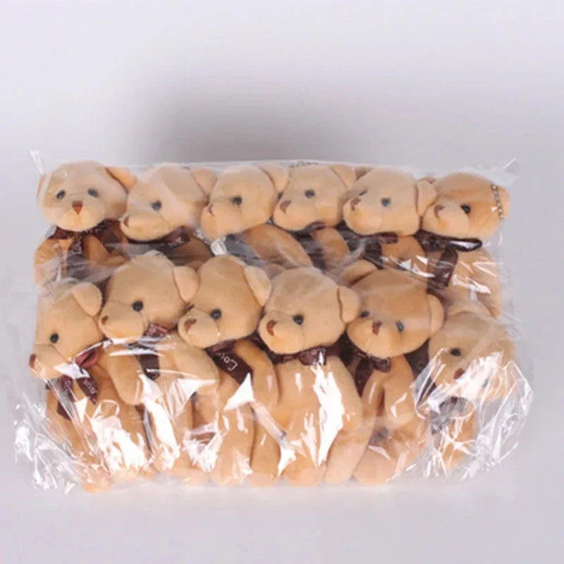 12pcs Mini Teddy Bear Plush Toys – Soft Keychain & Party Gift Dolls Econic Blanks