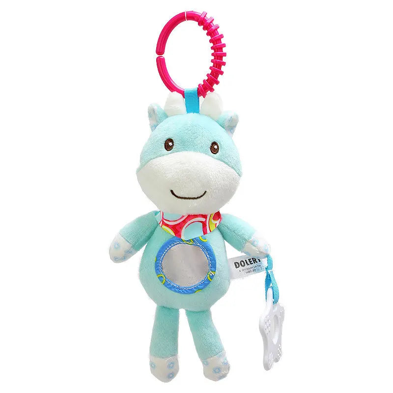 Soft Infant Crib Bed Stroller Mobile Hanging Rattle Baby Educational Toys Brain Developmental Hand Grip Cute Stuffed Animal Toys Purest Peak