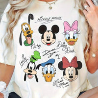 Summer New Women's Plus Size T-shirt Casual Loose Short Sleeved Printed with Mickey Duck Donald Duck and Disney Cartoon Patterns Quick Pick Grocers