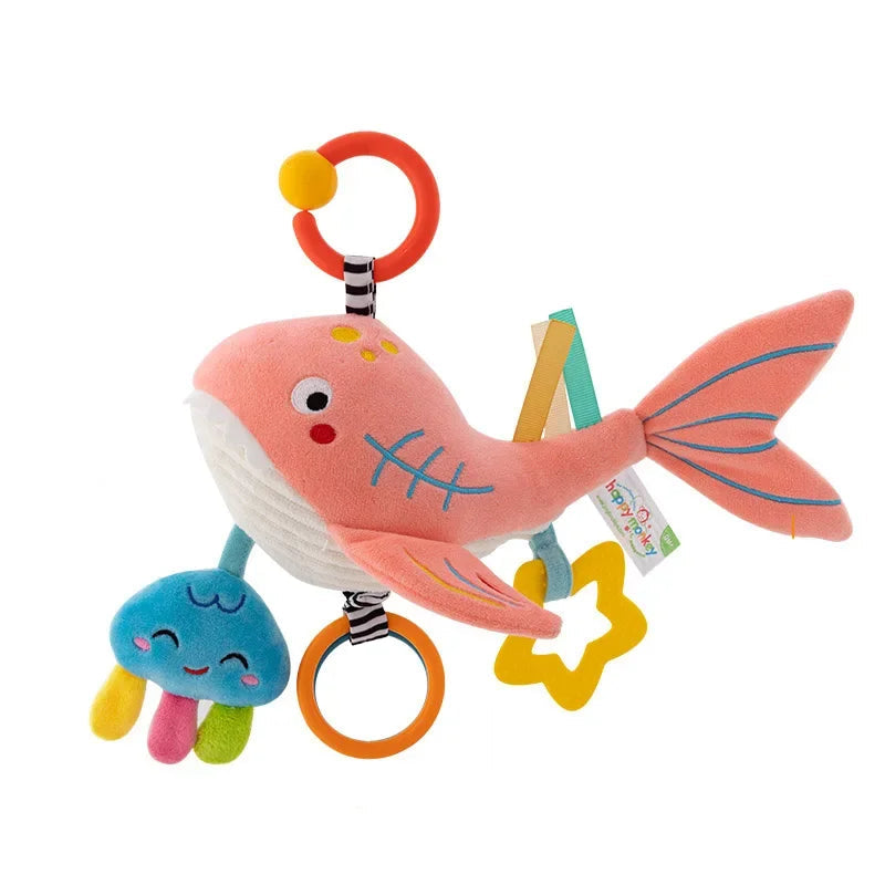 Soft Infant Crib Bed Stroller Mobile Hanging Rattle Baby Educational Toys Brain Developmental Hand Grip Cute Stuffed Animal Toys Purest Peak