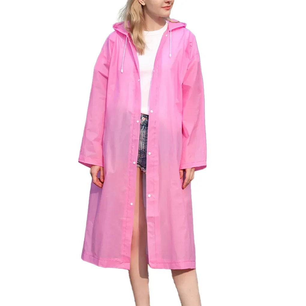 High Quality 1piece 145*68CM EVA Unisex Raincoat Thickened Raincoat Women Waterproof Men Black Camping Waterproof Rainwear Suit Quick Pick Grocers