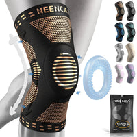 NEENCA Copper Knee Brace Knee Support with Patella Gel Pad &Side Stabilizers for Knee Pain Sport Arthritis ACL Joint Pain Relief Quick Pick Grocers