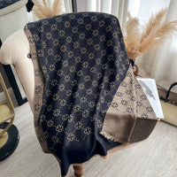 Elegant Ladies Muslim Hijab Golden Thread Scarves With Spring and Autumn Sun Protection Scarf Decoration Shawl Wrap Headscarf Quick Pick Grocers