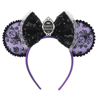 New Christmas Halloween Mouse Ears Headband Cartoon Sequin Bows Headband Birthday Party Princess Cosplay Costume For Women Adult Quick Pick Grocers