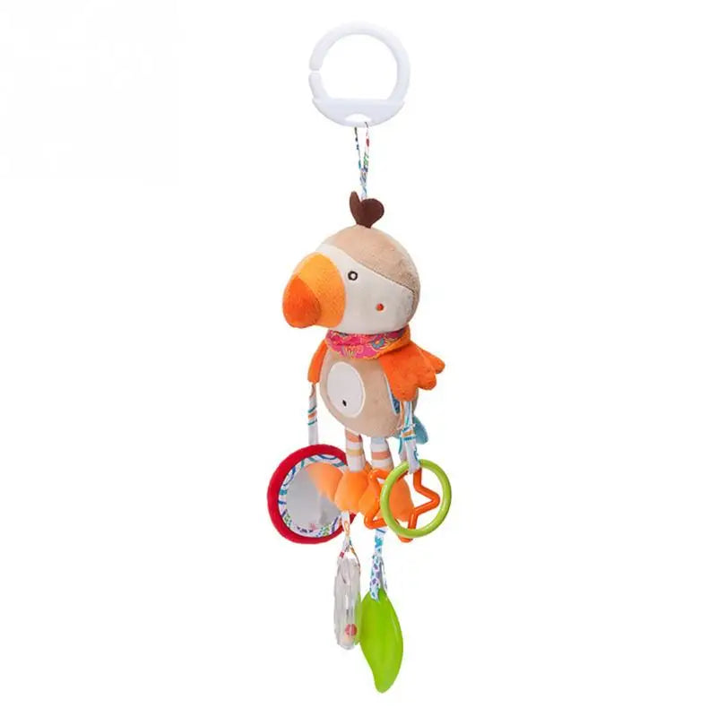 Soft Infant Crib Bed Stroller Mobile Hanging Rattle Baby Educational Toys Brain Developmental Hand Grip Cute Stuffed Animal Toys Purest Peak