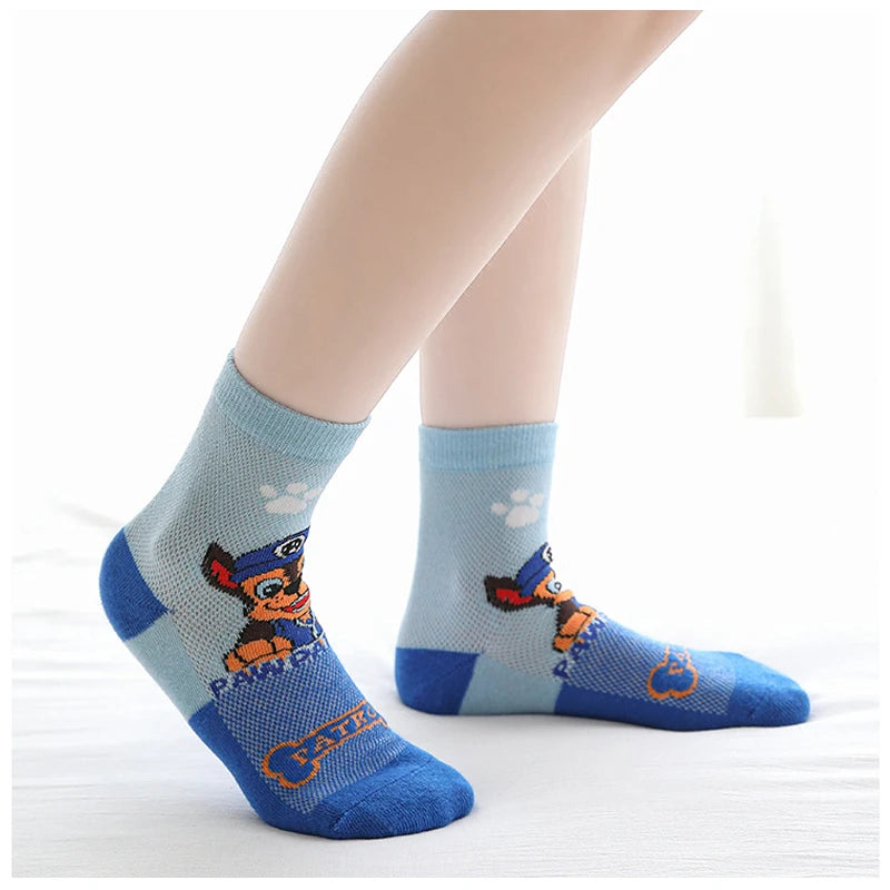 5 Pairs Paw Patrol Kids Socks Cotton Boys Cute Cartoon Socks for Children Baby Casual Socks Spring and Summer Boys Socks Quick Pick Grocers