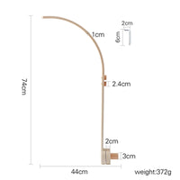Baby Wooden Bedbell Bracket 0-12 Months Bed Bell Bracket Wooden Mobile Newborn Crochet Bed Bell Hanging Toys Newbaby Rattle Toys Purest Peak