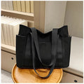 2024 New Handbags Casual Shopping Bags for Women Soft Canvas Big Capacity Tote Bag Messenger Big Mummy Shoulder Bag Ladies Quick Pick Grocers