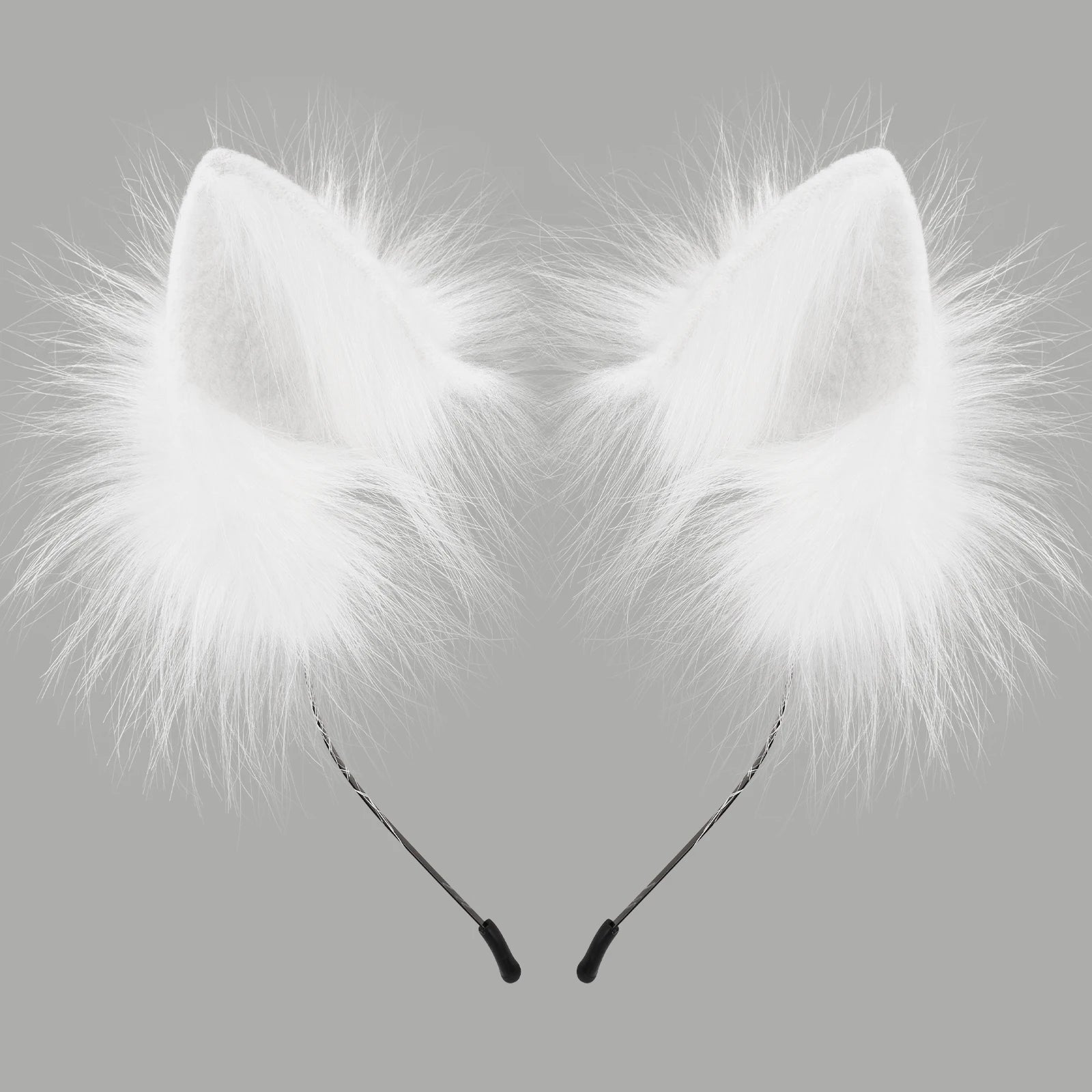 Handmade Faux Fur Animal Ears Headband Furry Cat Fox Ear Hairhoop Headwear Costume Accessory for Cosplay Masquerade Quick Pick Grocers