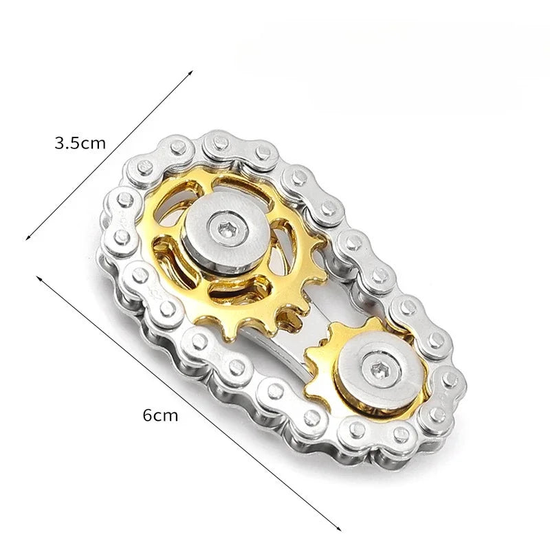 Metal Fidget Spinner Office Desk Toy Stress Relief Gears Hand Spinner for Adults desk decoration home decor Relieve stress relax Quick Pick Grocers