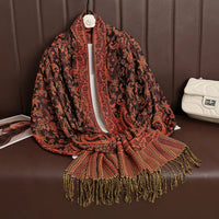 Luxury Brand Autumn Cashmere Pashmina Shawl Lady Wrap Warm Winter Scarves Design Print Female Foulard Cotton Stoles Scarf 2023 Quick Pick Grocers