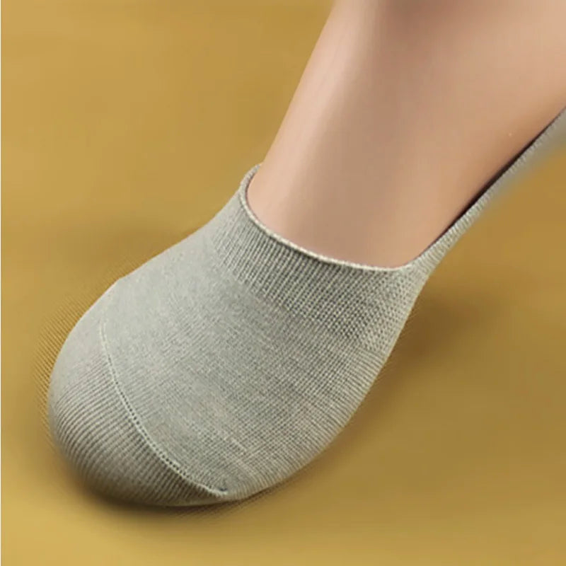6 Pairs/Lot Men's Bamboo Breathable Invisible Socks Low Cut Casual Cotton Boat Non-Slip No Show High Quality Sock Quick Pick Grocers