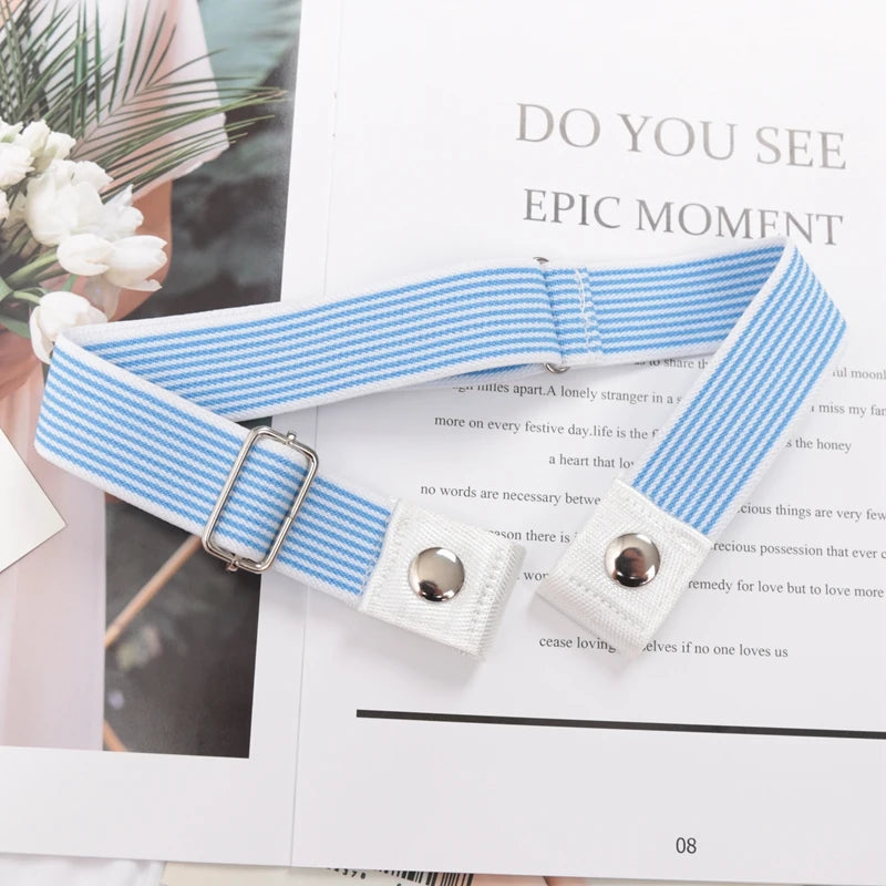 Elastic Belt Without Buckle Canvas Women Buckle Free Belt Ladies Jeans Pants Waist Lazy Belt Stretch No Buckle Invisible Belt Quick Pick Grocers