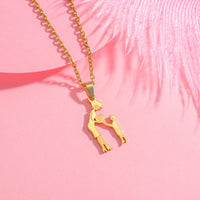 Girls Boy Children Stainless Steel Family Necklaces Mama Pendants Necklace Birthday Gifts For Women Jewelry Mother's Day Jewelry Quick Pick Grocers