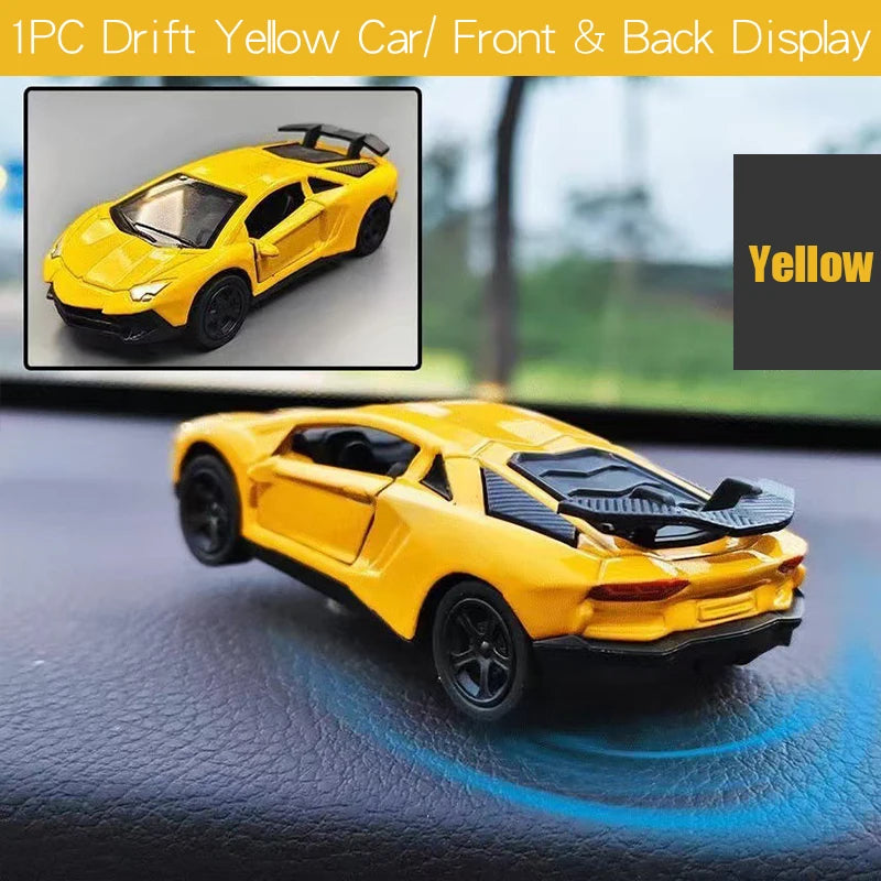Drifting Car Model dashboard Swing Moving cool sports racing ornaments dash interior accessories decor items fun decorations men