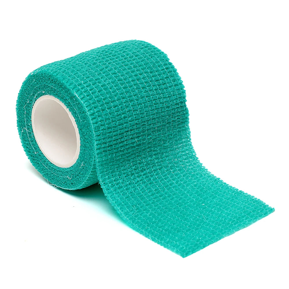 Black sports self-adhesive elastic bandage with 4.8-meter elastic knee pads, 18 colors for fingers, ankles, palms, and shoulders Quick Pick Grocers