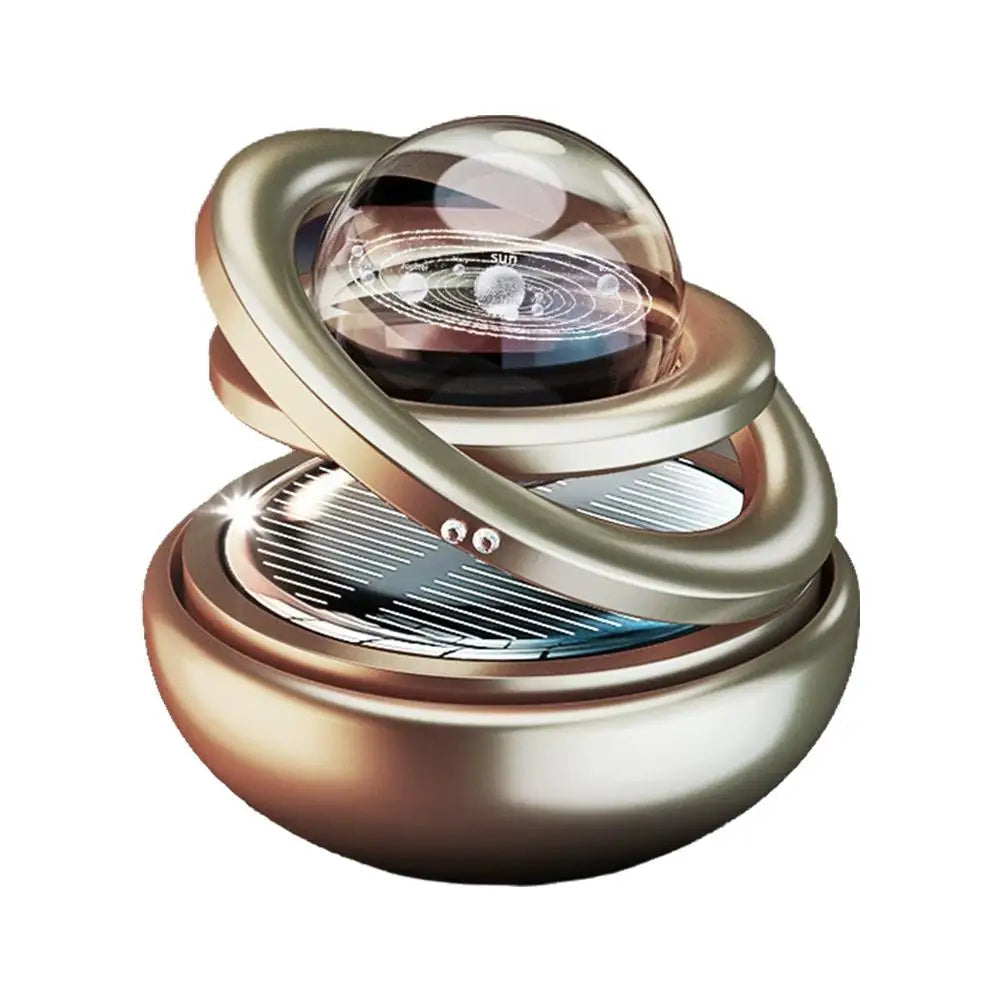 Solar Power Car Perfume Car Air Freshener Solar Ornaments Rotating Aromatherapy Perfume Ornaments Creative Car Diffuser Econic Blanks