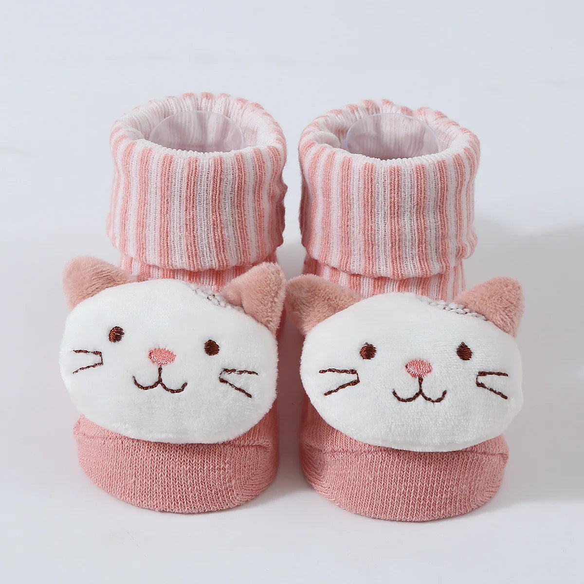 Cute Cartoon Doll Newborn Socks Spring New Baby Soft Solid Prewalker Knitted Sock For Girls Boys Infant Knitting Floor Socks Quick Pick Grocers