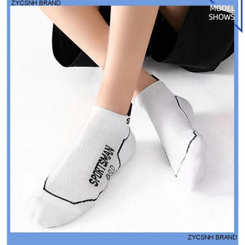 10 Pairs High Quality Socks Men's Summer Man Short Socks Breathable Ankle Socks Cotton Sports Socks Black Thin Cut Run Men Socks Quick Pick Grocers