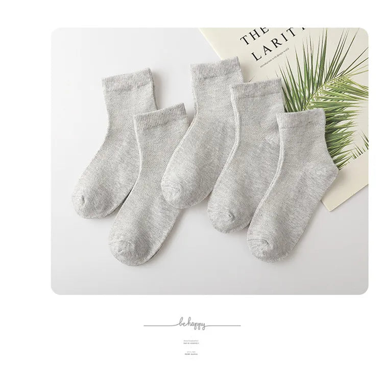 5 Pairs/Lot Children Socks Boy Girl Cotton Fashion Breathable Mesh Socks Spring Summer High Quality 1-12Years Kids Birthday Gift Quick Pick Grocers