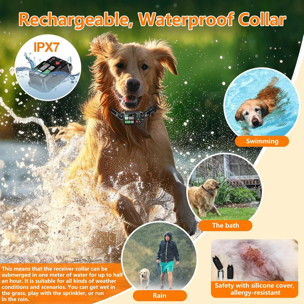 GPS Wireless Dog Fencing System - Electric dog fencing with GPS Electric Satellite Technology, Pet Fencing System Range 15~2000m Quick Pick Grocers