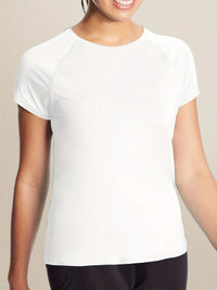 Women’s  Quick Dry Short Sleeve Resilience Gym Sports Moisture Wicking Round Neck T-Shirt Training Exercise Gym Sport Shirt Quick Pick Grocers