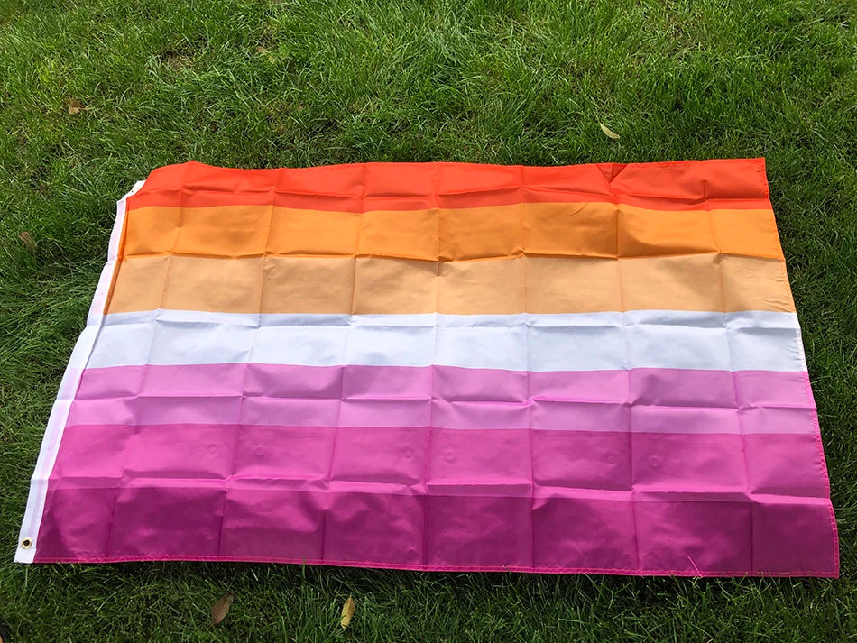 SKY FLAG Rainbow Flag 90x150cm 3x5fts high quality polyester Gay Flag Rainbow Things Sunset Lesbian Pride Flags home decoration Quick Pick Grocers