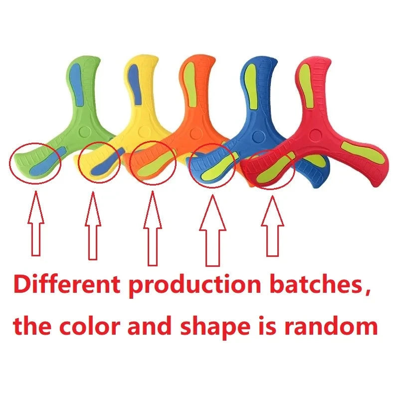 Soft Three-Leaf Boomerang Toy for Kids & Adults – Safe Outdoor Flying Game Econic Blanks