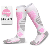 GTUBIKE 1 Pair Winter Warm Ski Stockings Thickening Hiking Socks for Women Men Anti-Cold Skiing Outdoor Sport Stockings Snow Quick Pick Grocers