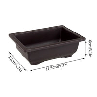 Rectangular Flowerpots Plastic Bonsai Plants Pot Square for Flower Balcony Garden Yard Landscape Bonsai Pot Trays Home Decor Quick Pick Grocers