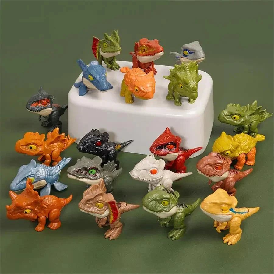 5/10PCS Finger-biting Dinosaurs Movable Joints Size Simulation Dinosaur Model Toys Children Educational Toys Children Christmas Econic Blanks