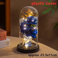 LED Galaxy Three Rose Artificial Flowers, Wedding Decoration, Creative Valentine'S Day and Mother'S Day Gift without Battery 1Pc Quick Pick Grocers
